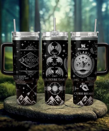 A Court Of Thorns And Roses Book Custom Stanley Quencher 40oz Stainless Steel Tumbler With Handle