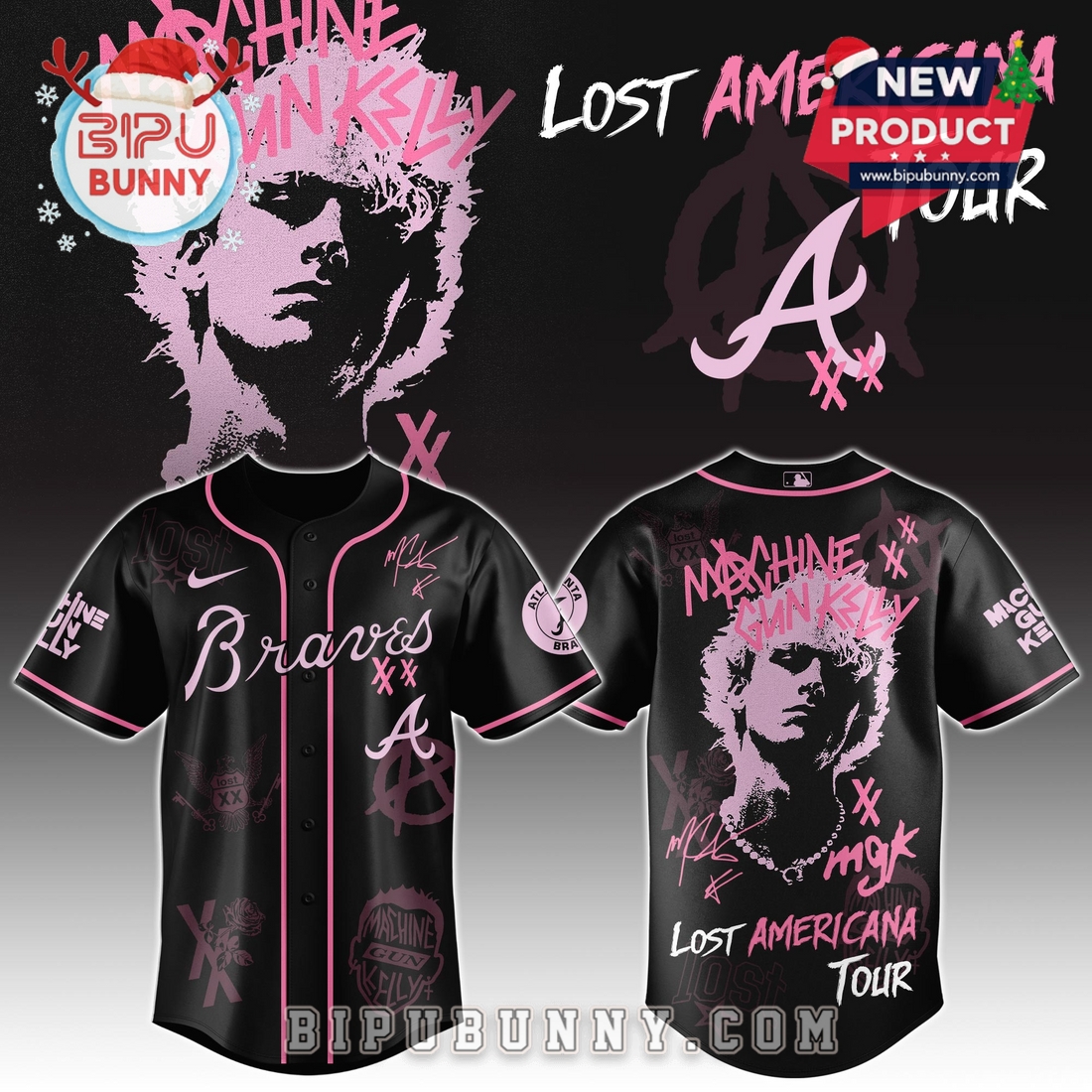 All Team MLB x MGK Tour Baseball Jersey 2025 - Image 2