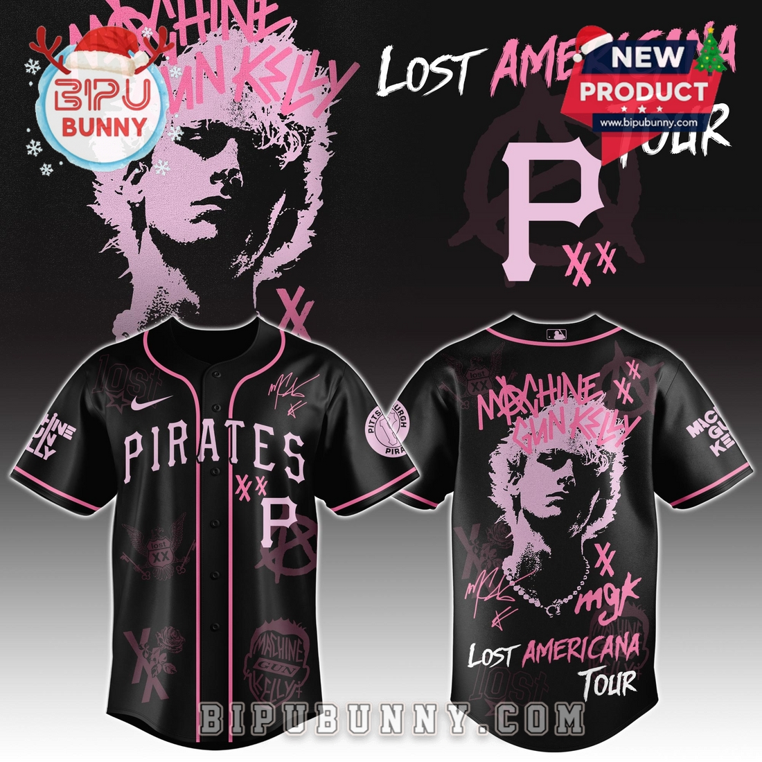 All Team MLB x MGK Tour Baseball Jersey 2025 - Image 3
