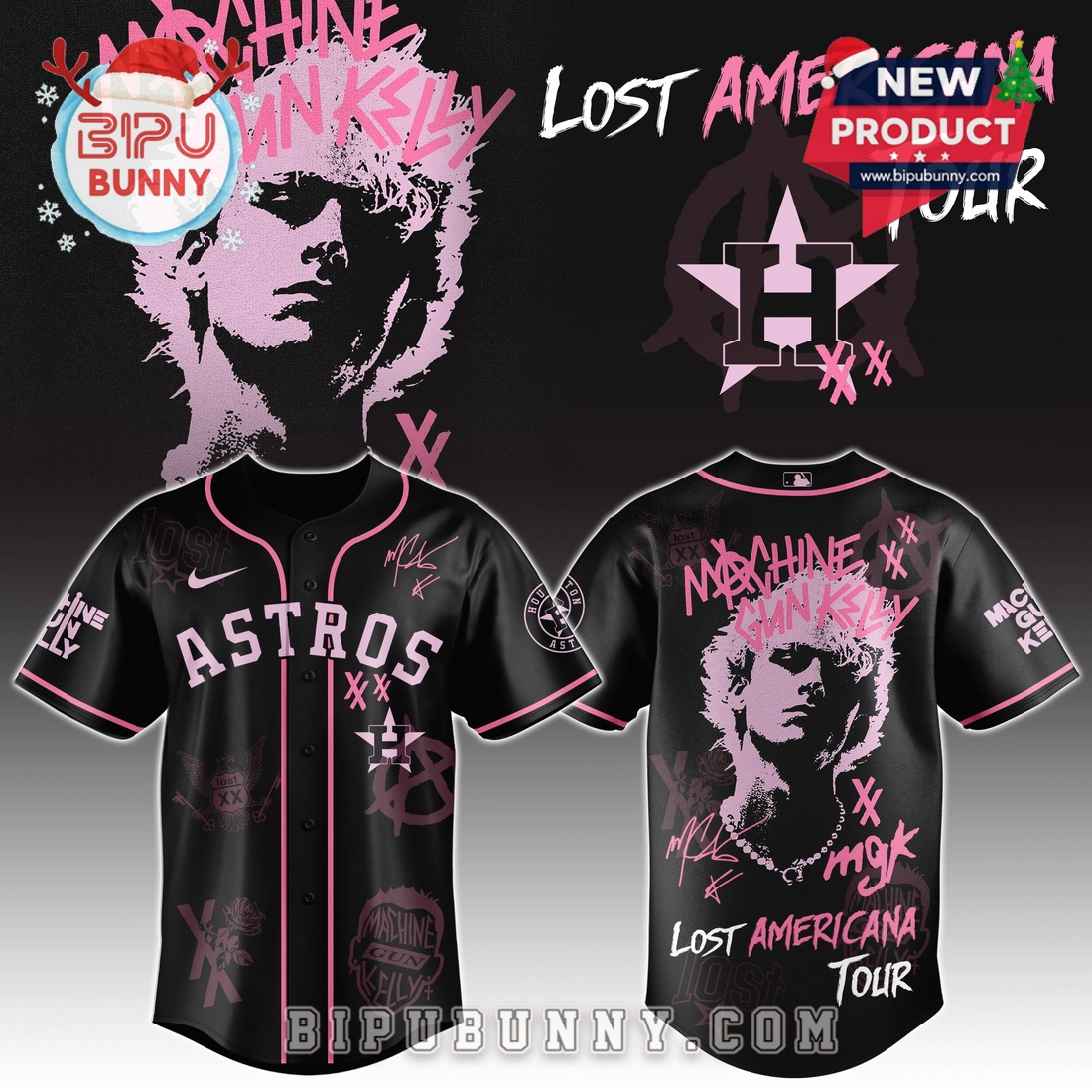 All Team MLB x MGK Tour Baseball Jersey 2025 - Image 4