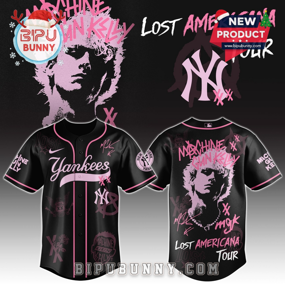 All Team MLB x MGK Tour Baseball Jersey 2025 - Image 5