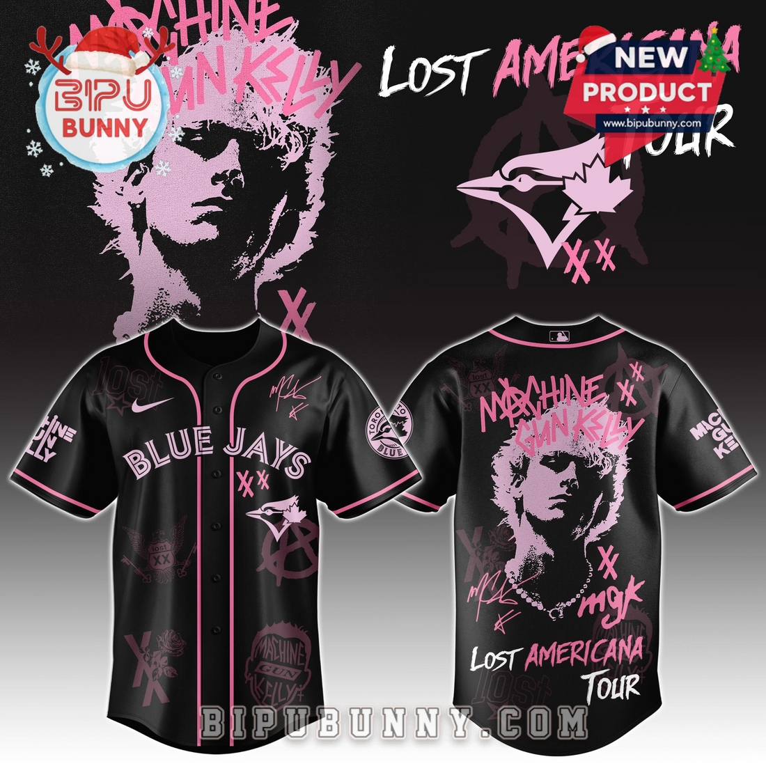 All Team MLB x MGK Tour Baseball Jersey 2025 - Image 8