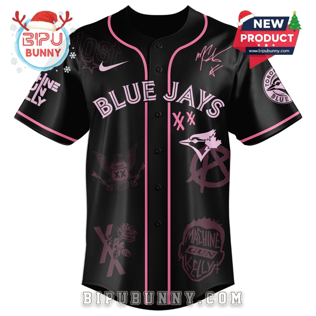 All Team MLB x MGK Tour Baseball Jersey 2025 - Image 9