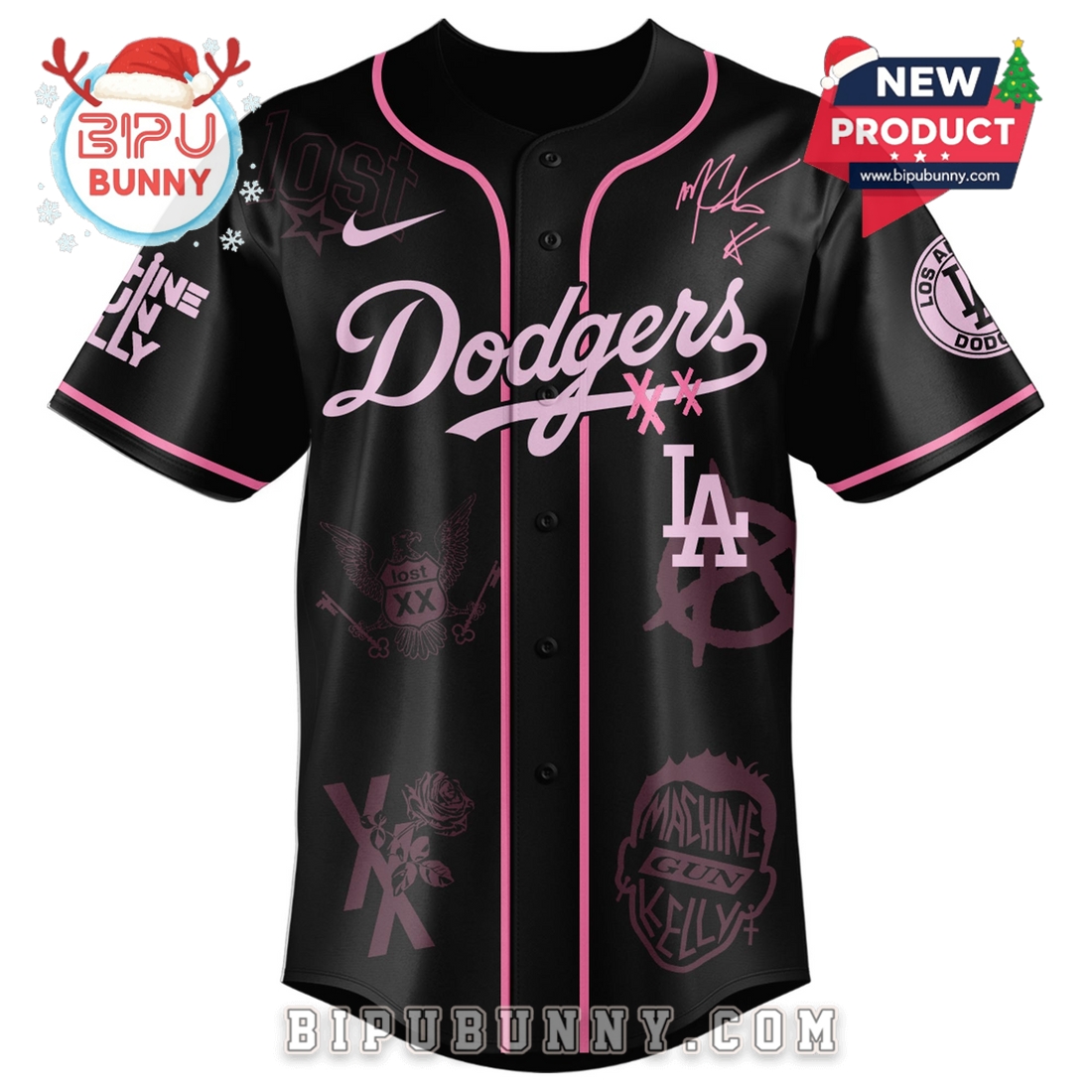 All Team MLB x MGK Tour Baseball Jersey 2025 - Image 14