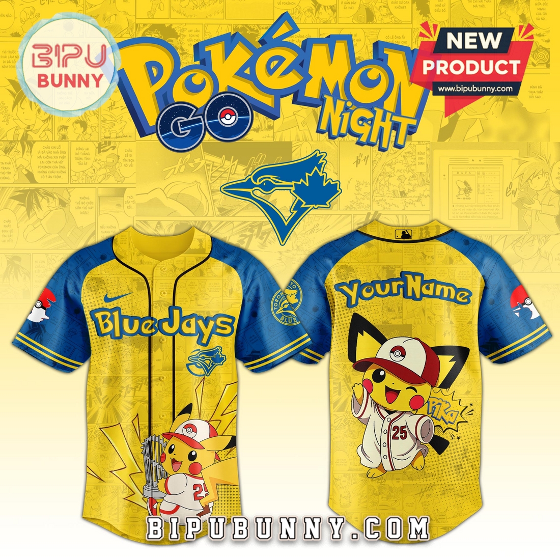 All Team MLB x Pokémon GO Night 2025 Baseball Jersey - Image 5