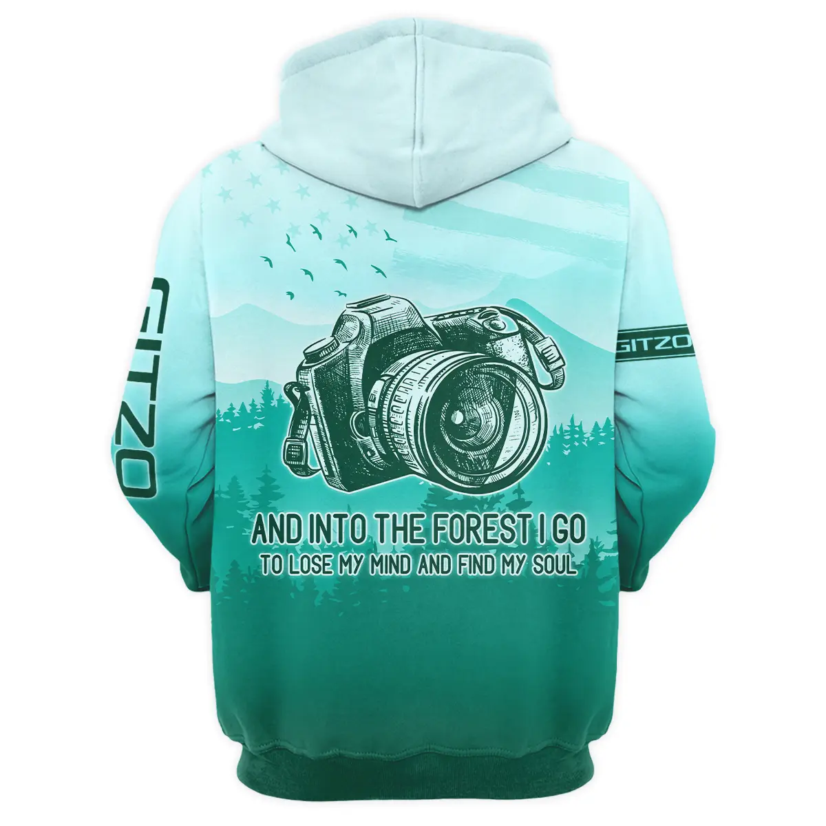 And Into The Forest I Go To Lose My Mind And Find My Soul Gitzo Photography Videography All Over Prints BL281024A1GZ - Hoodie - Image 3