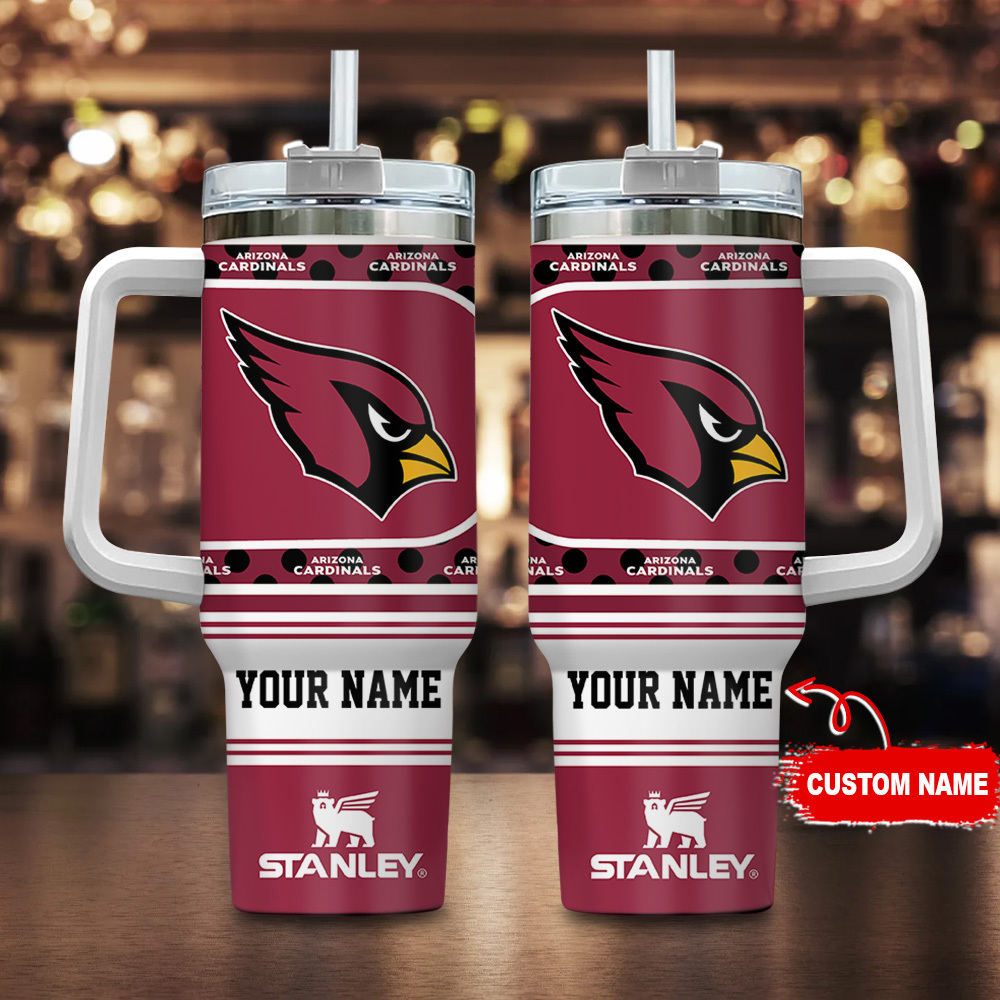 Arizona Cardinals NFL Custom Stanley Cup 40 oz 30 oz Tumbler With Handle