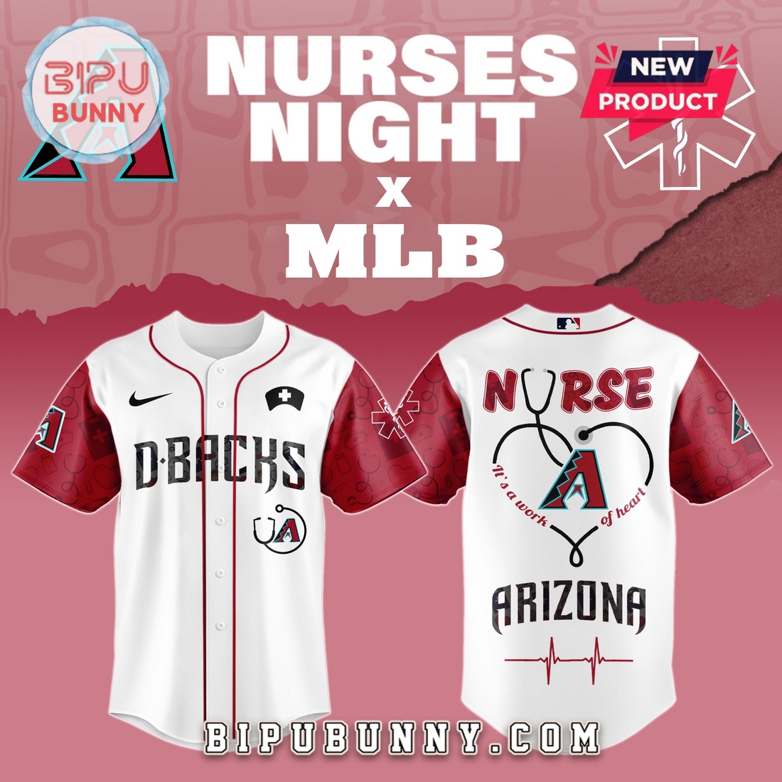 Arizona Diamondbacks MLB Nurses Game Night Baseball Jersey