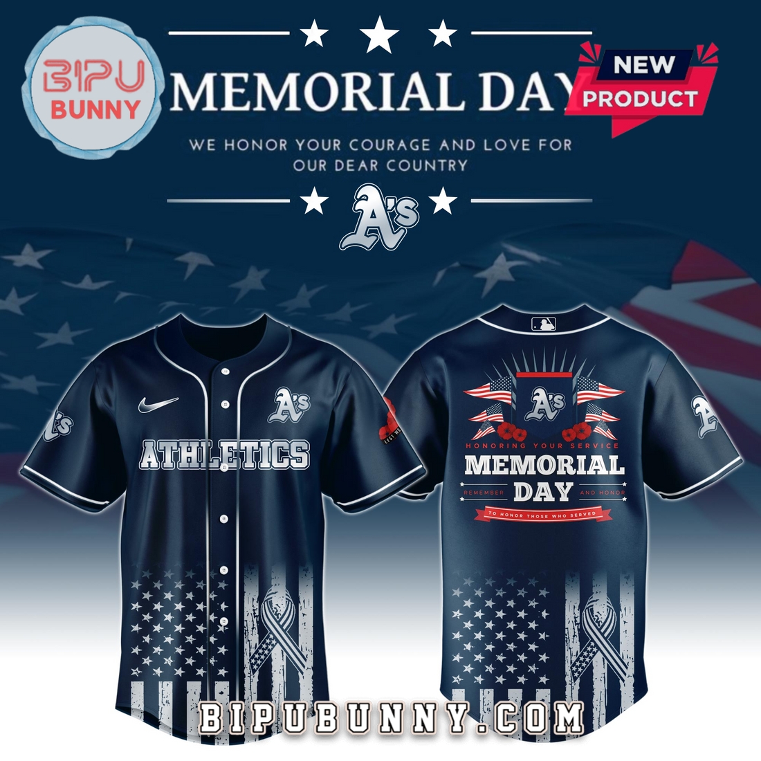 Athletics 2025 Memorial Day Baseball Jersey