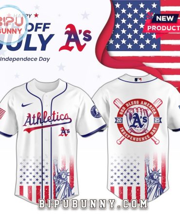 Athletics MLB Independence Day 2025 Baseball Jersey
