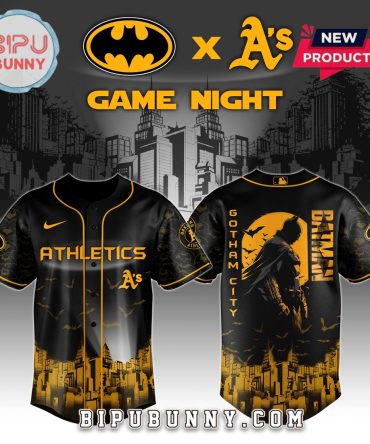 Athletics MLB x Batman Game Night Baseball Jersey