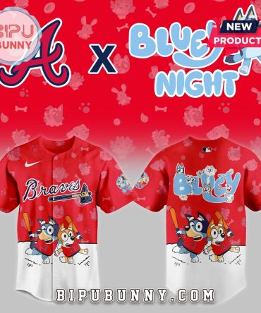 Atlanta Braves 2025 Bluey Night Baseball Jersey