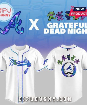 Atlanta Braves 2025 Grateful Dead Night Baseball Jersey