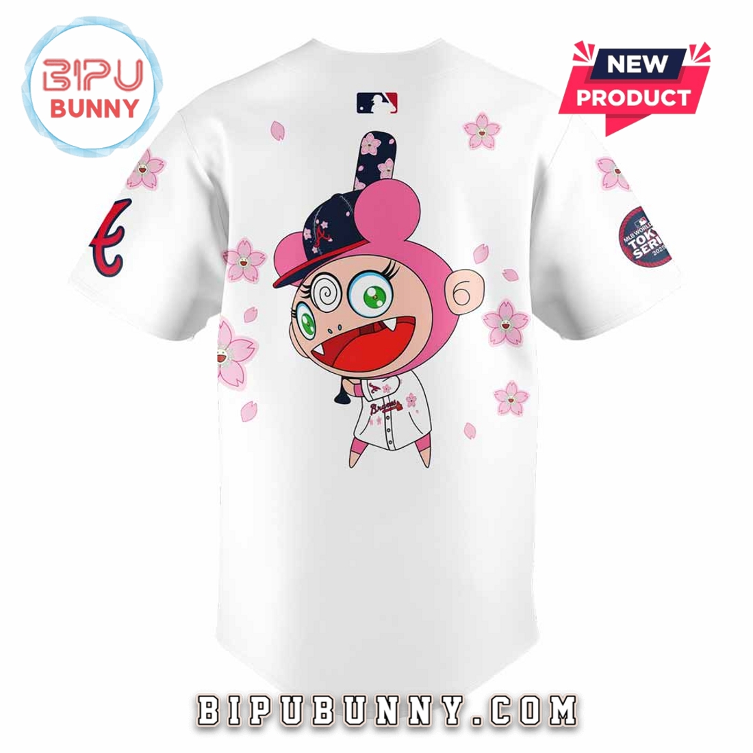 Atlanta Braves 2025 Tokyo Series Baseball Jersey - Image 3