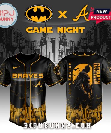 Atlanta Braves MLB x Batman Game Night Baseball Jersey