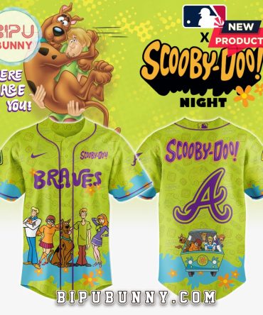 Atlanta Braves MLB x Scooby Doo Baseball Jersey