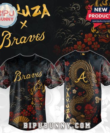 Atlanta Braves MLB x Yakuza Bloodline Baseball Jersey