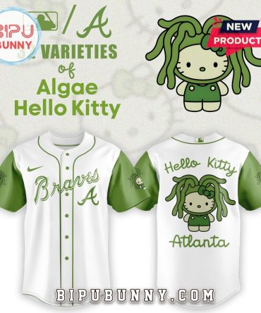 Atlanta Braves x 32 Algae Hello Kitty Baseball Jersey