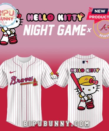 Atlanta Braves x Hello Kitty Night Game Baseball Jersey