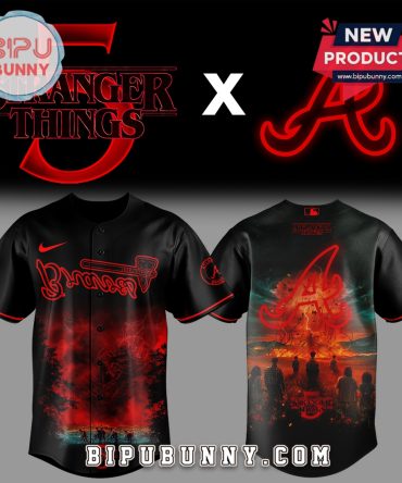 Atlanta Braves x Stranger Things Baseball Jersey