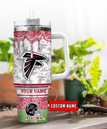 Customizable NFL Team Tumbler with Handle – Personalized Drinkware Gift