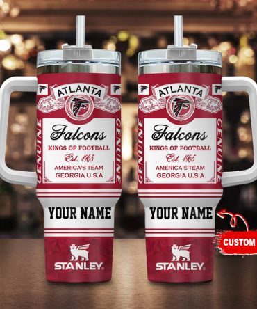 Custom Atlanta Falcons Tumbler - Personalized NFL Fan Mug