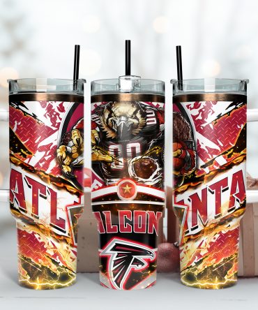 Atlanta Falcons Themed Tumbler - Stay Hydrated in Style with Game Day Spirit