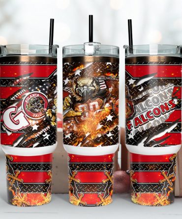 Ultimate Falcons Fan Tumbler - Insulated Travel Mug with Handle & Straw