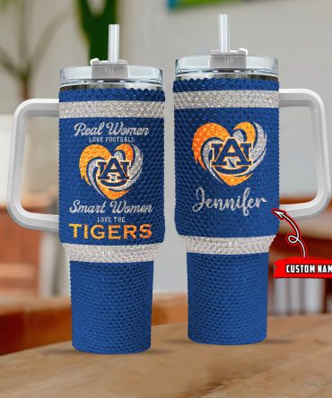 Custom Name Glitter Football Tumbler - Perfect Gift for Women Fans