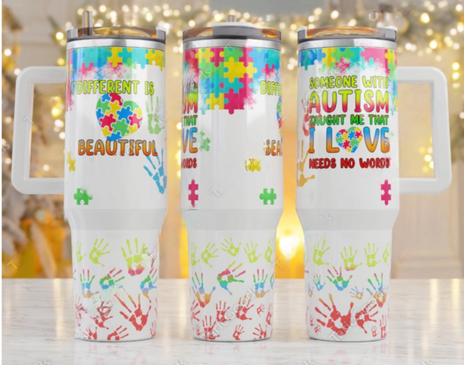 Colorful Autism Awareness Tumbler - Celebrate Uniqueness!