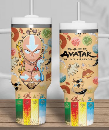 Avatar: The Last Airbender Insulated Tumbler Mug with Straw - Stay Hydrated in Style
