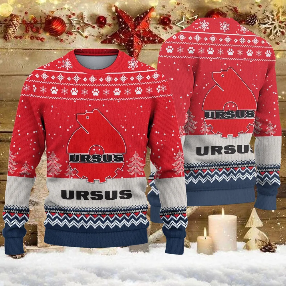 Ugly Sweater Ursus Farmer Love Exclusive Logo QTFRSW091124A9SW