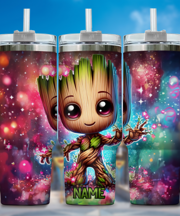 Customizable Adorable Galaxy Tree Tumbler - Personalized Name Gift