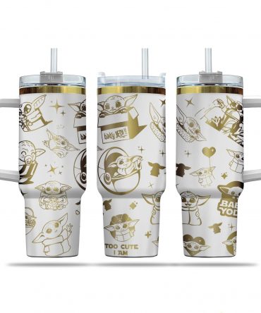 Adorable Baby Alien Travel Mug with Straw - Insulated Stainless Steel Tumbler for Hot & Cold Drinks