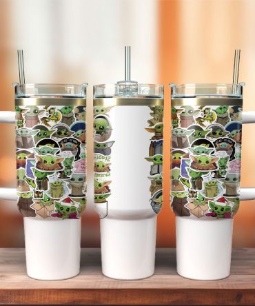 Cute Alien-Themed Insulated Travel Mug with Handle & Straw - Perfect Gift for Fans