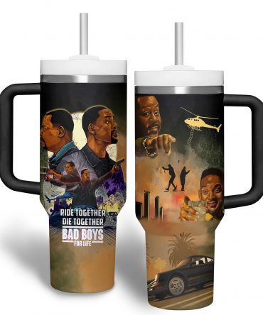 Bad Boys For Life Tumbler - Insulated Travel Mug with Handle & Straw