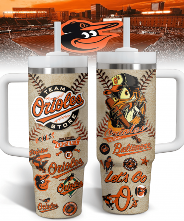 Baltimore Orioles Fan Tumbler with Handle - Ultimate Game Day Companion