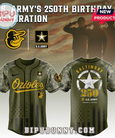 Baltimore Orioles MLB x 250 U.S. Army Baseball Jersey