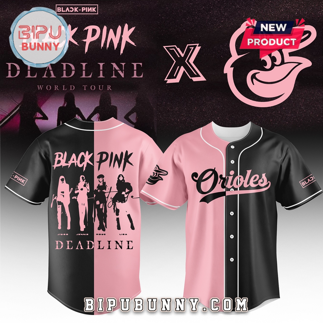 Baltimore Orioles MLB x BLACKPINK Baseball Jersey