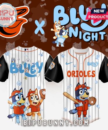Baltimore Orioles MLB x Bluey And Bingo Baseball Jersey
