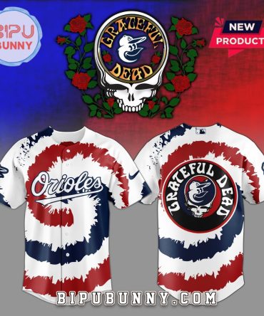 Baltimore Orioles MLB x Grateful Dead Baseball Jersey