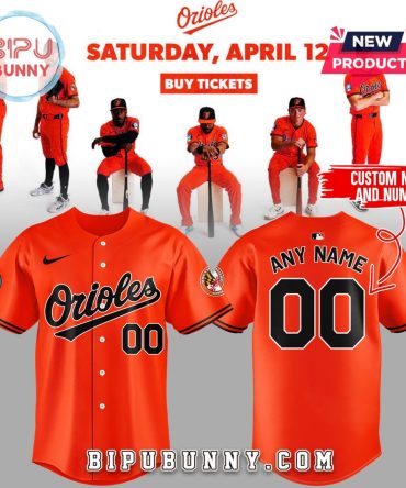 Baltimore Orioles Orange On Orange Custom Baseball Jersey
