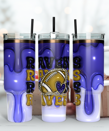 Stylish Football-Themed Tumbler with Lid & Straw - Perfect Gift for Fans