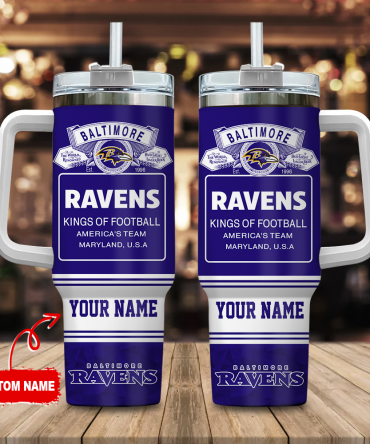 Customizable Baltimore Ravens Tumbler - Personalized Gift for Football Fans