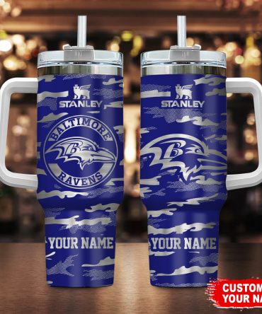 Personalized Baltimore Ravens Insulated Tumbler - Custom Name, Perfect Gift