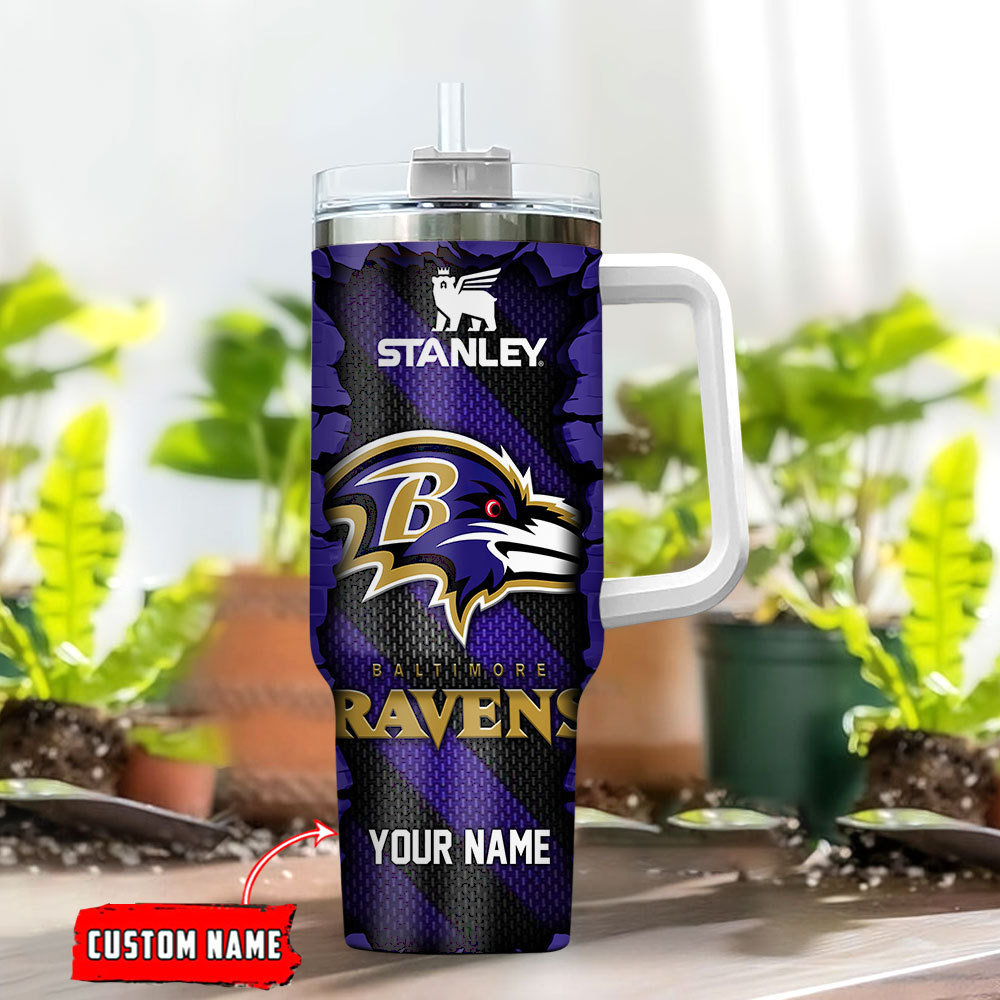 Custom NFL Team Vacuum Insulated Tumbler with Handle - Personalized Gift - Image 2