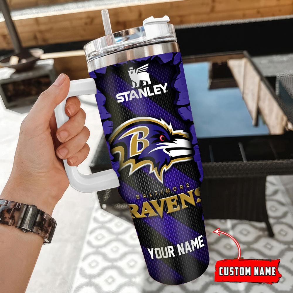 Custom NFL Team Vacuum Insulated Tumbler with Handle - Personalized Gift - Image 3
