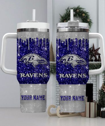 Personalized Glitter Tumbler with Handle - Show Your Team Spirit!