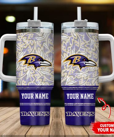 Customizable NFL Team Tumbler with Handle and Straw - Personalized Gift