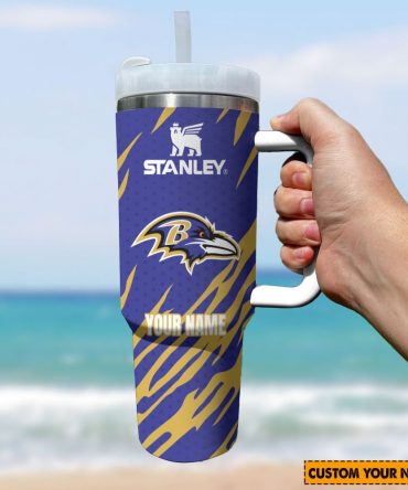 Customizable NFL Team Tumbler with Handle - Personalized Insulated Travel Mug